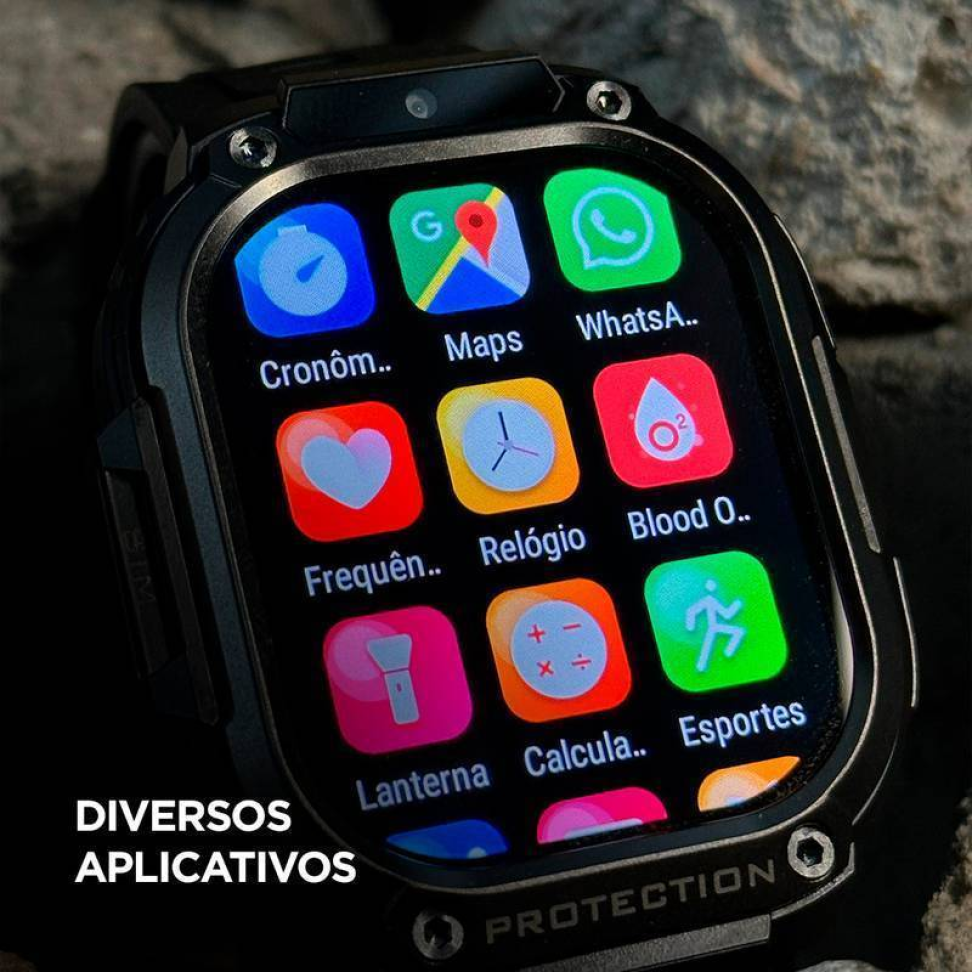 Smartwatch Wearzone Horizon Titan 4g Tela Amoled Proteção Panda Glass 2GB RAM 16GB ROM Ultra Robusto - #11