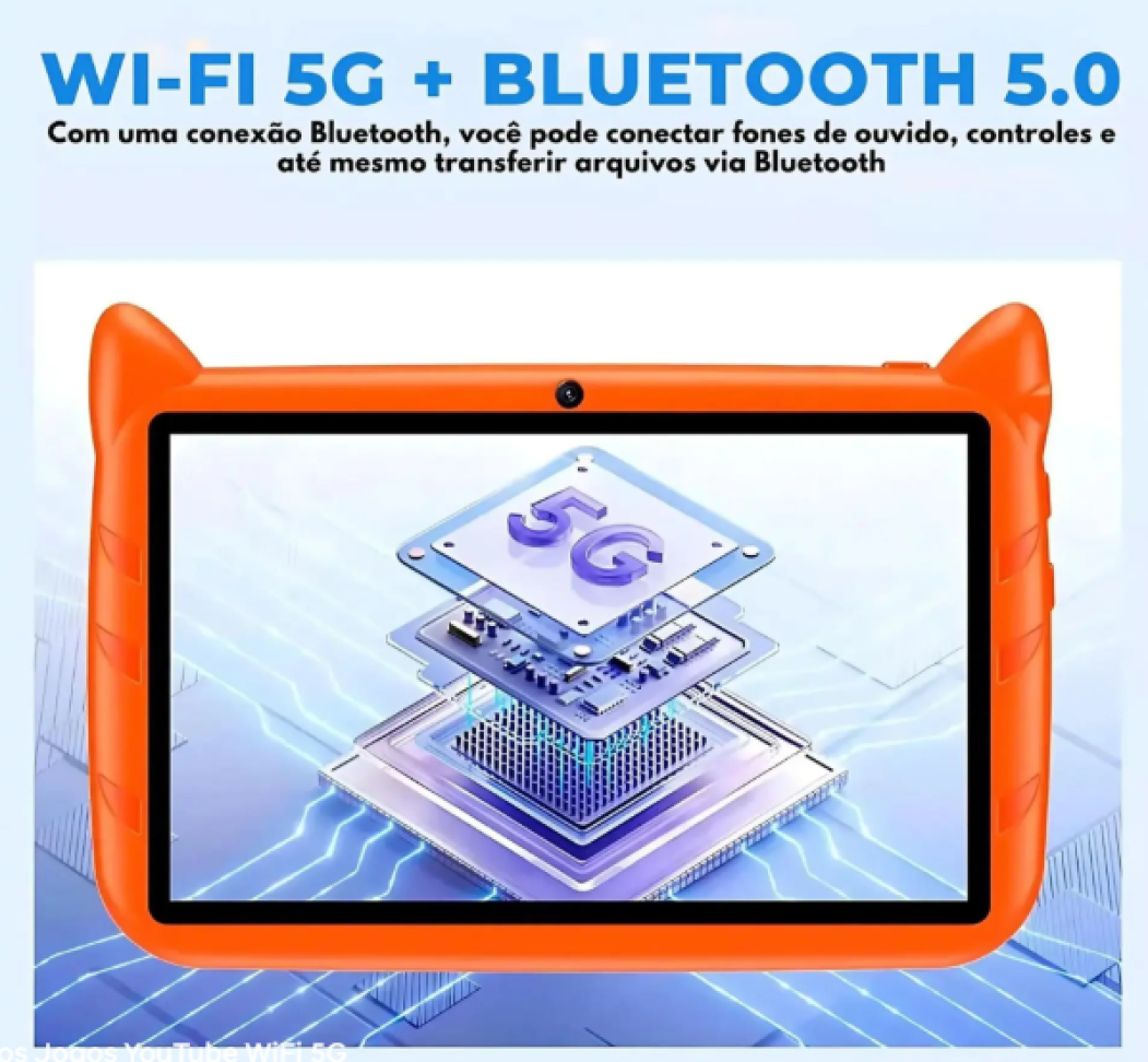 Tablet Infantil Sonic 64GB + 3GB ram Apps Educativos Jogos YouTube WiFi 5G - Disney - #6