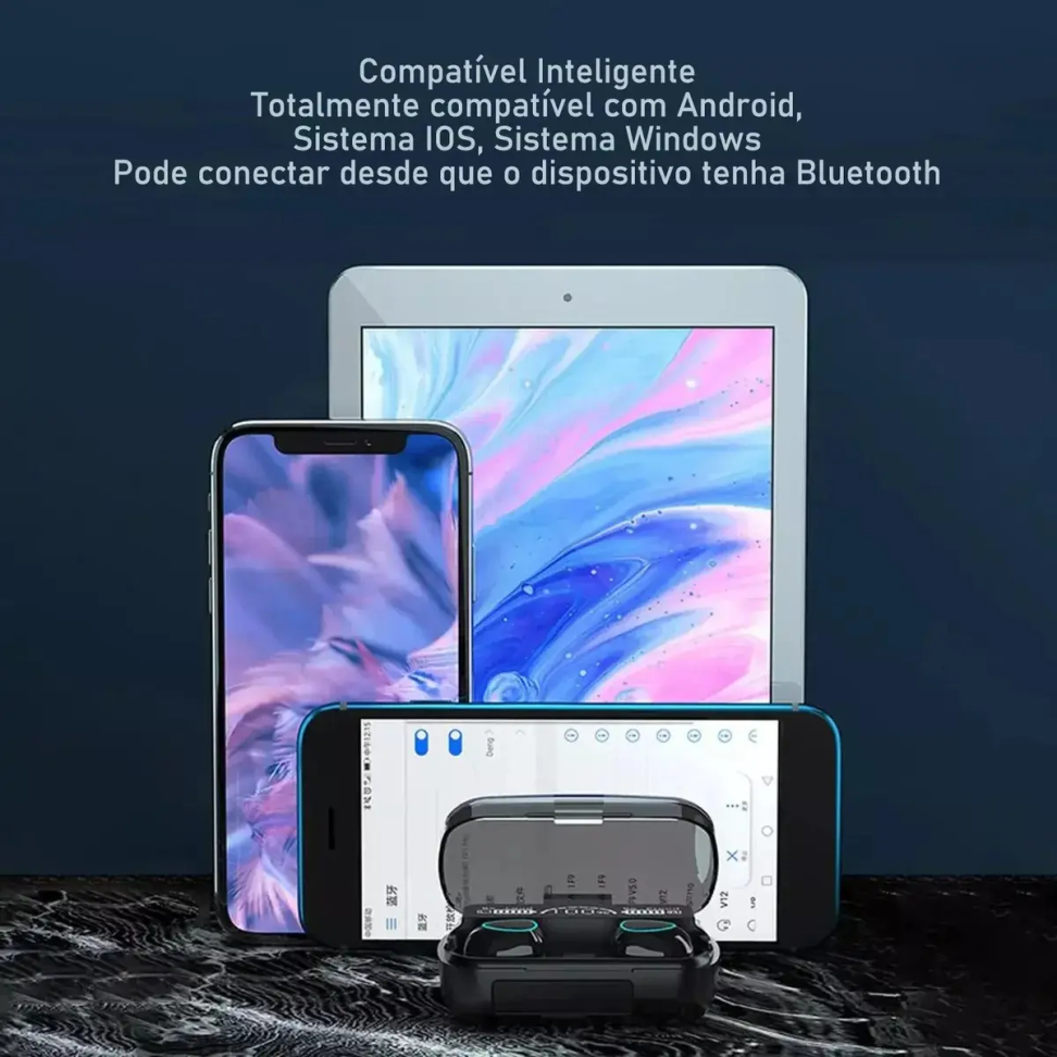Fone De Ouvido M10 Bluetooth V5.1 C/ Carregador Power Bank - #5