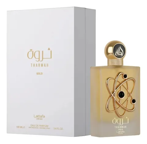 Perfume Tharwah Gold Lataffa Feminino 100ml Eau De Parfum