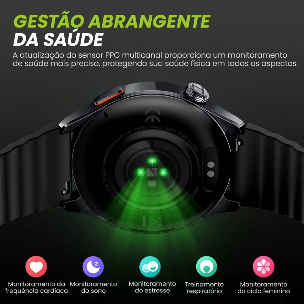Smartwatch Haylou Watch 4S com GPS, Tela AMOLED de 1.43 - #8