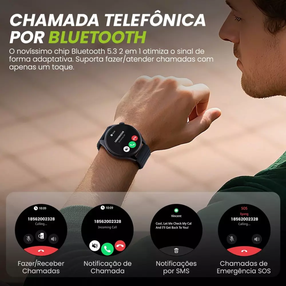 Smartwatch Haylou Watch 4S com GPS, Tela AMOLED de 1.43 - #7