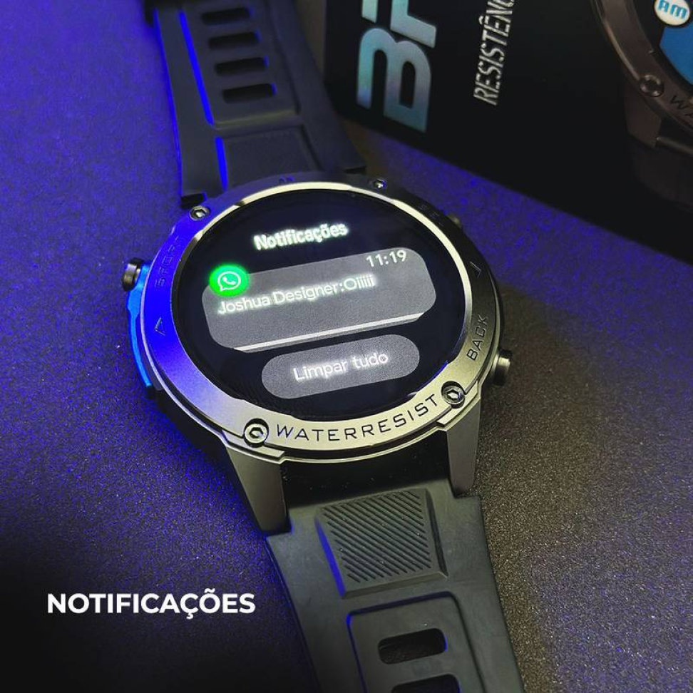 Smartwatch WearZone Brave Sport, com GPS e Resistência Militar IP69K - #16