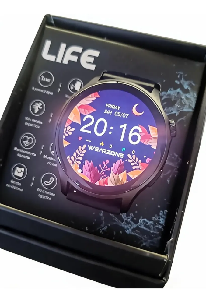 Smartwatch Wearzone Life 1atm 1.43 45mm Sport Silicone - #8