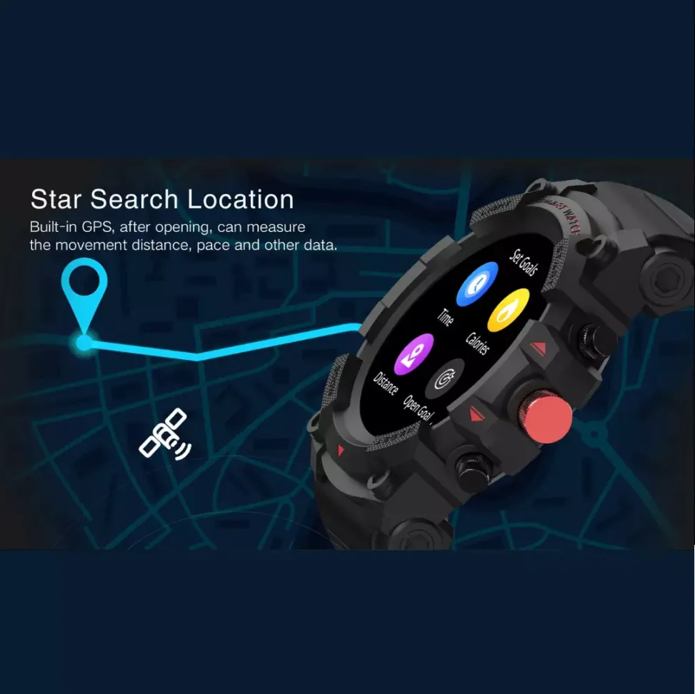 Smartwatch Peje G01C Amoled GPS A Prova D'água - Preto e Bege - #10