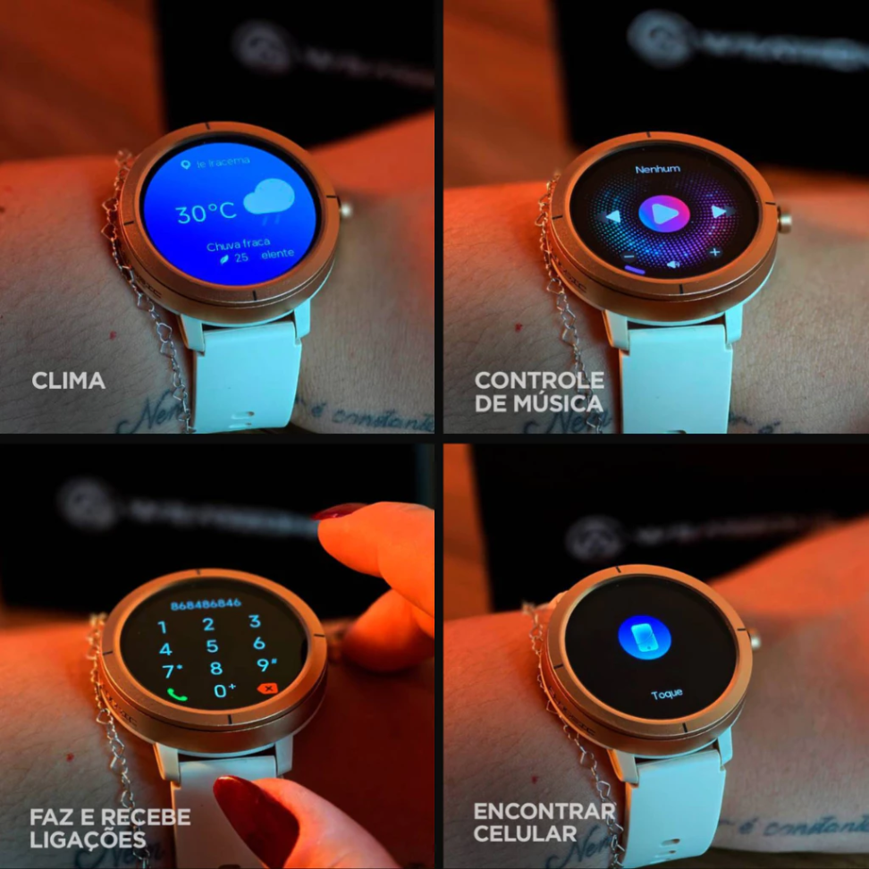 Smartwatch Wearzone Flare Relogio Inteligente GPS | 5ATM A prova d'Água | Bateria 7 dias - #3