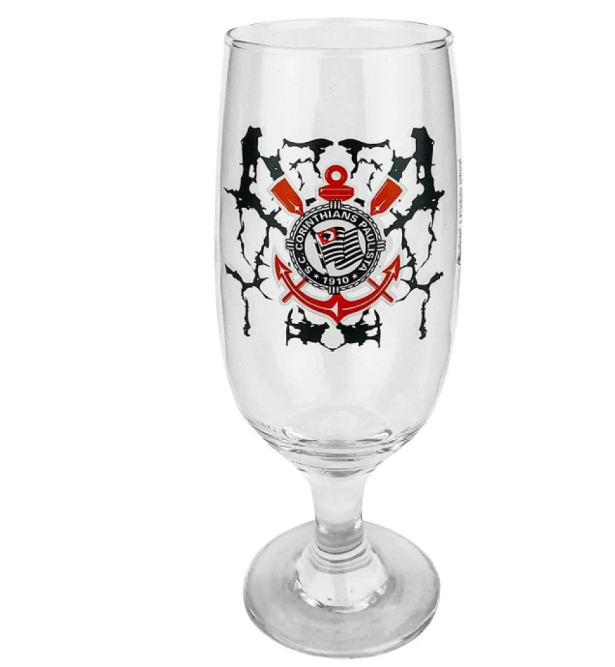 Taça de vidro floripa 300ml corinthians allmix