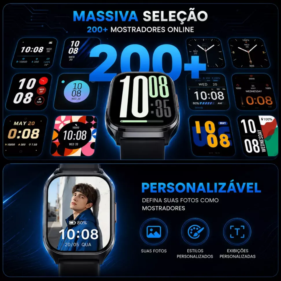 Smartwatch Haylou Watch 3 Amoled - Preto e Prata - #9