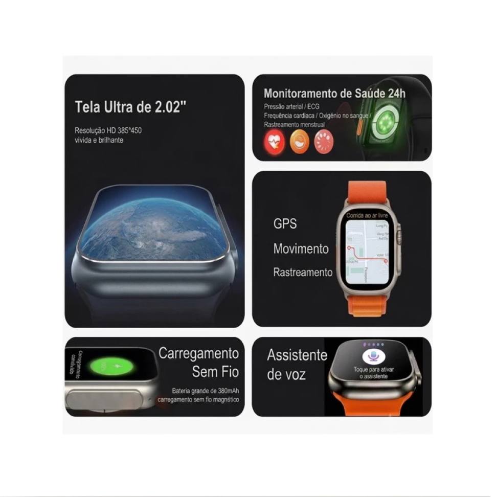 Smartwatch N11 Ultra Amoled 49mm Gps Whatsapp Nfc Esportivo - #6