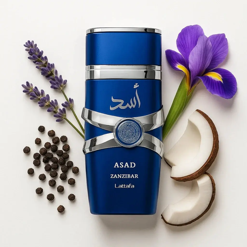 Kit Perfume Lattafa Asad 100ML + Asad Zanzibar 100ML - Masculino