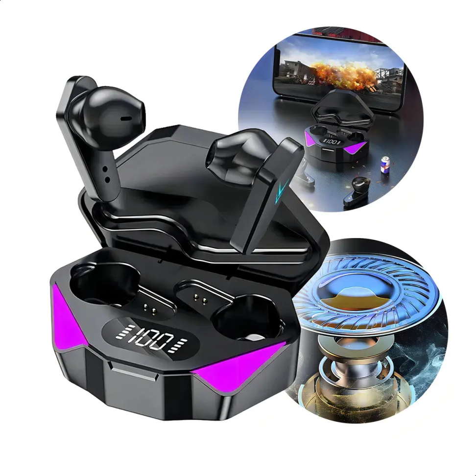 Fone De Ouvido Gamer Bluetooth JYW 025 Com Estojo Carregador - #3