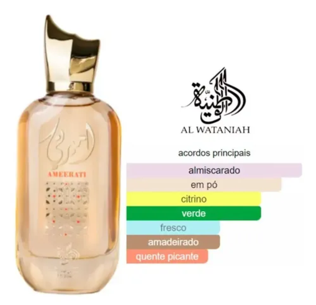 Perfume Árabe Ameerati Feminino 100ml Al Wataniah Edp