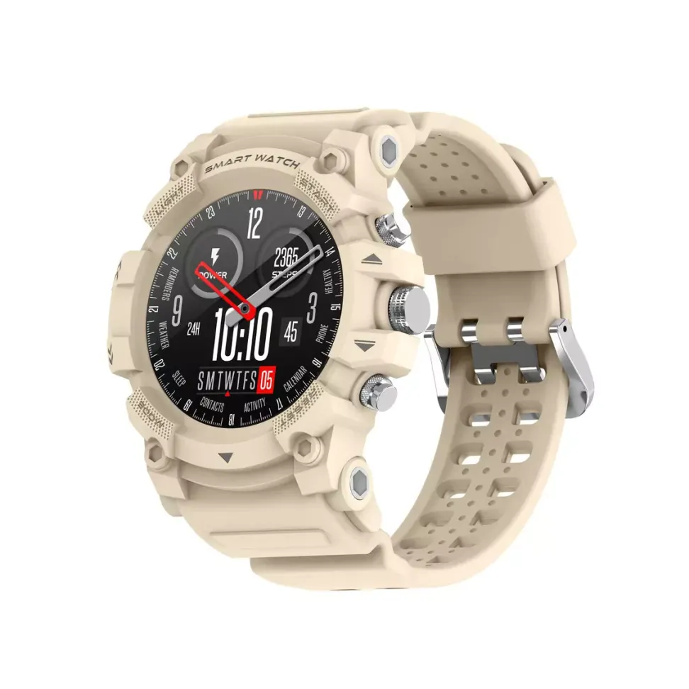 Smartwatch Peje G01C Amoled GPS A Prova D'água - Preto e Bege - #3