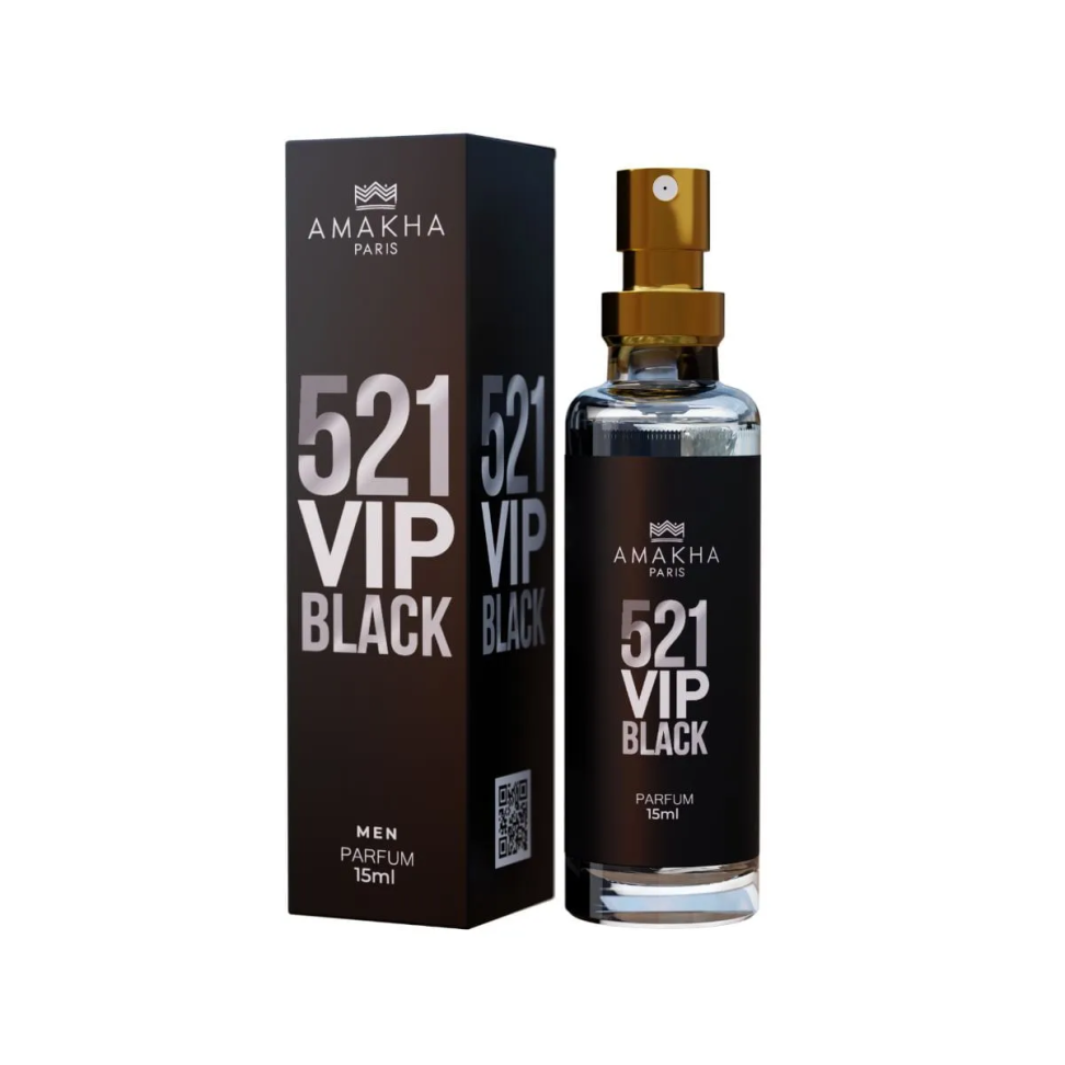 521 Vip Black 15ml - Insp. 212 Vip Black ( Masc )