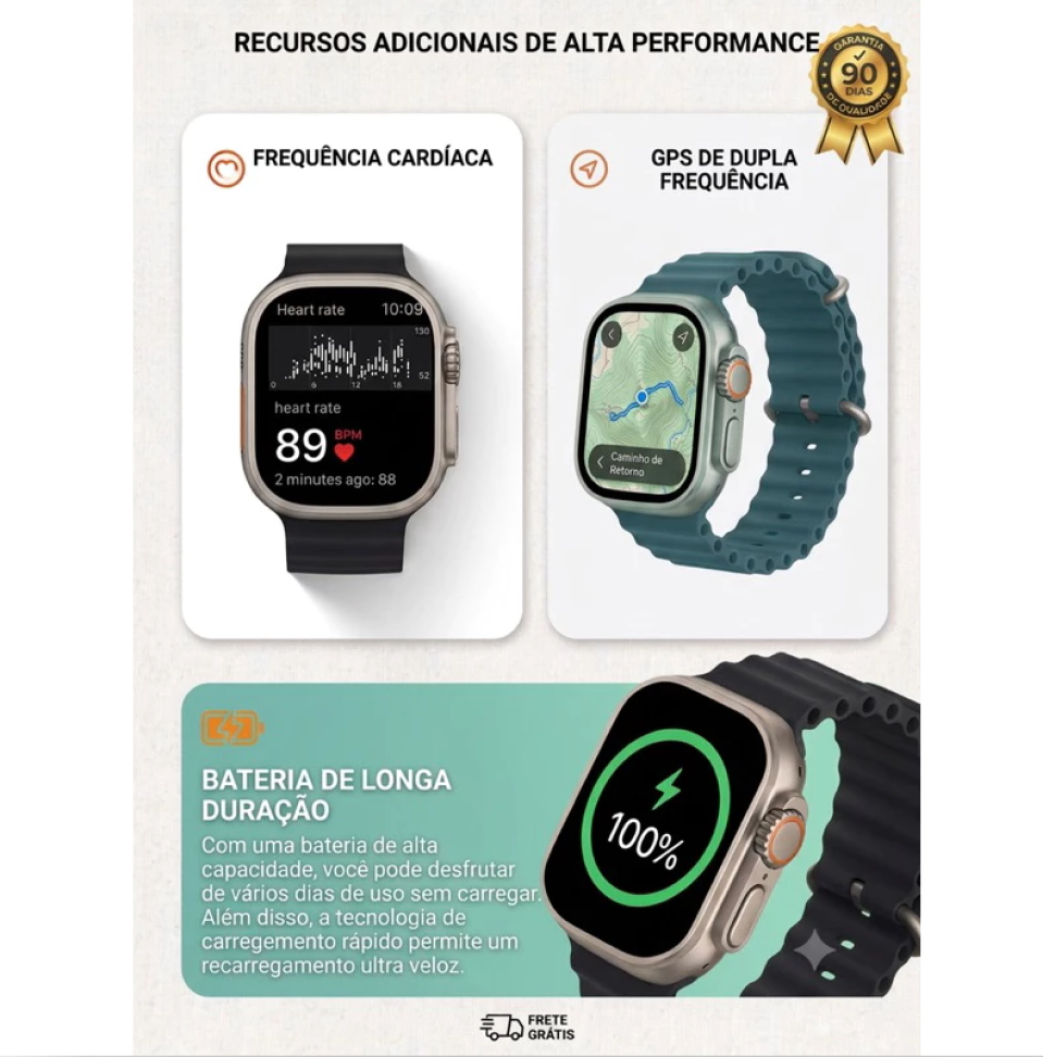 Smartwatch N11 Ultra Amoled 49mm Gps Whatsapp Nfc Esportivo - #8