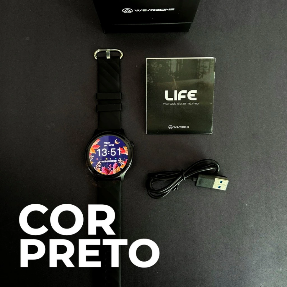 Smartwatch Wearzone Life 1atm 1.43 45mm Sport Silicone - #6