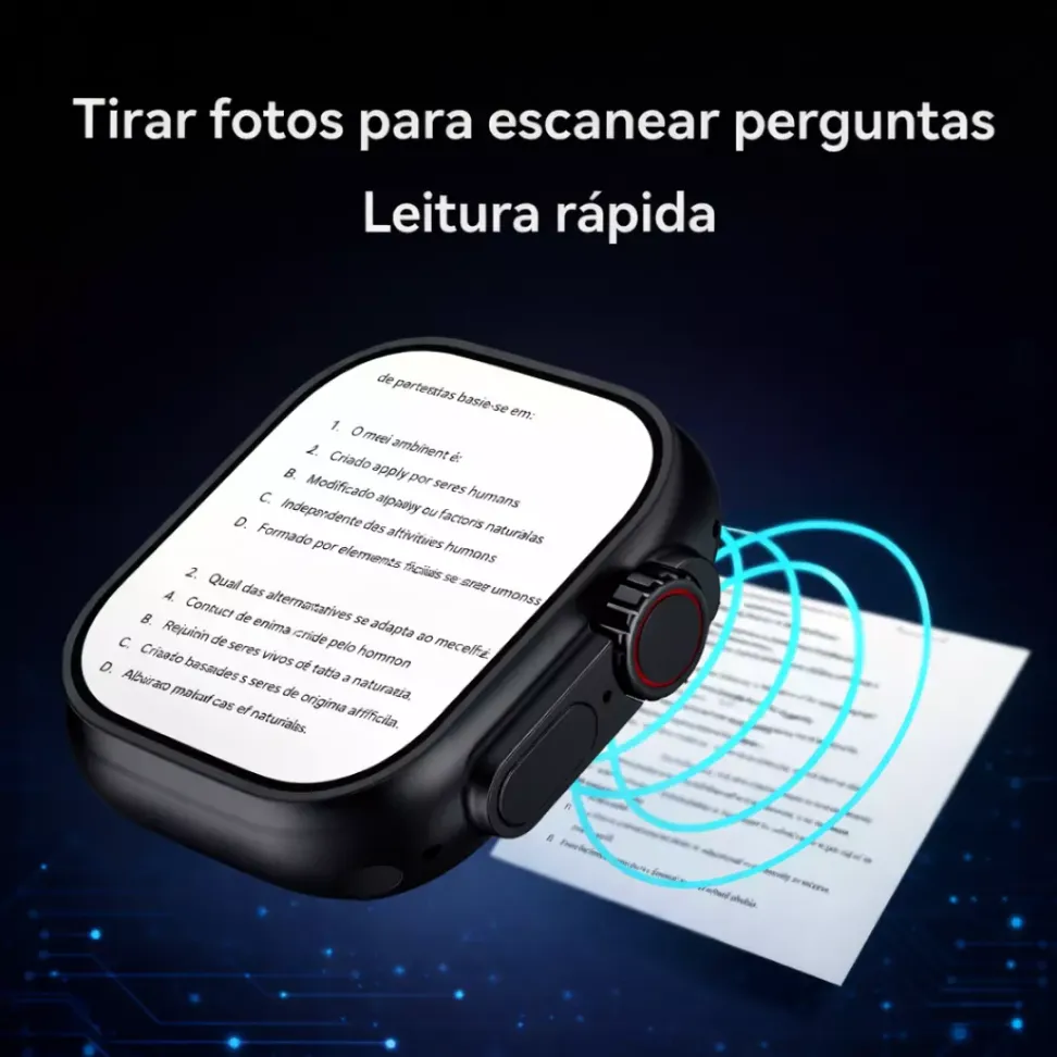 Smartwatch Microwear Ultra 4 Ai 5G 2/16GB Amoled Chip Android Camera Wifi - Preto e Titânio Gold - #7