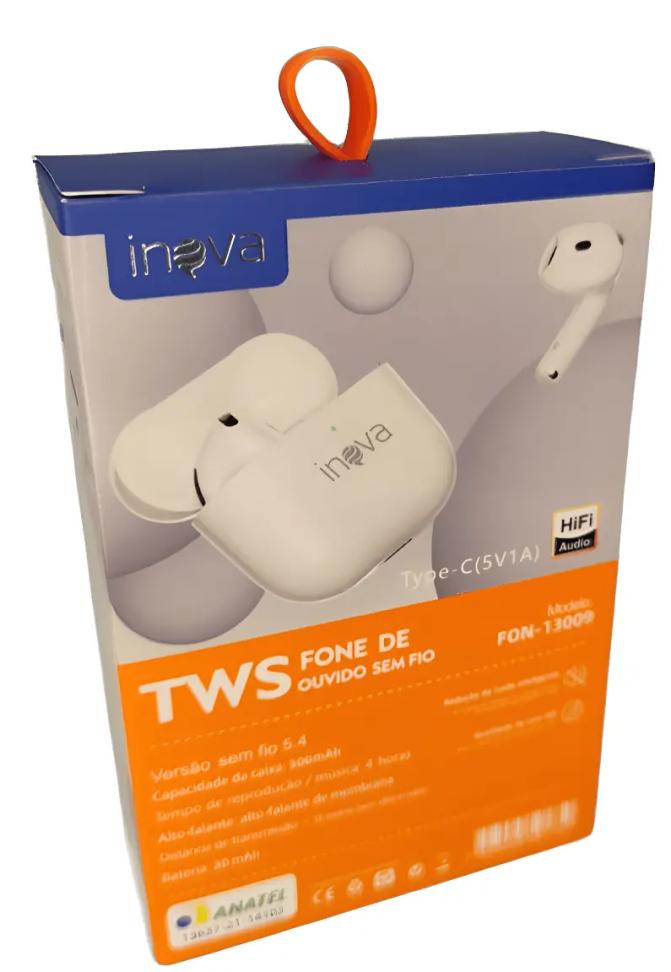 Fone de Ouvido Bluetooth Inova FON-13009 Sem Fio TWS Estéreo Case 300mAh Chamadas Música - #4