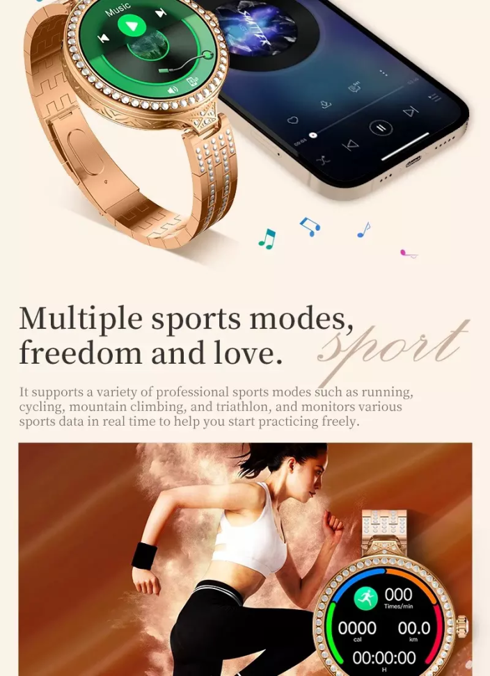 Smartwatch Hw16 Mini Fashion + Bracelete e Brincos Edição Limitada - #10
