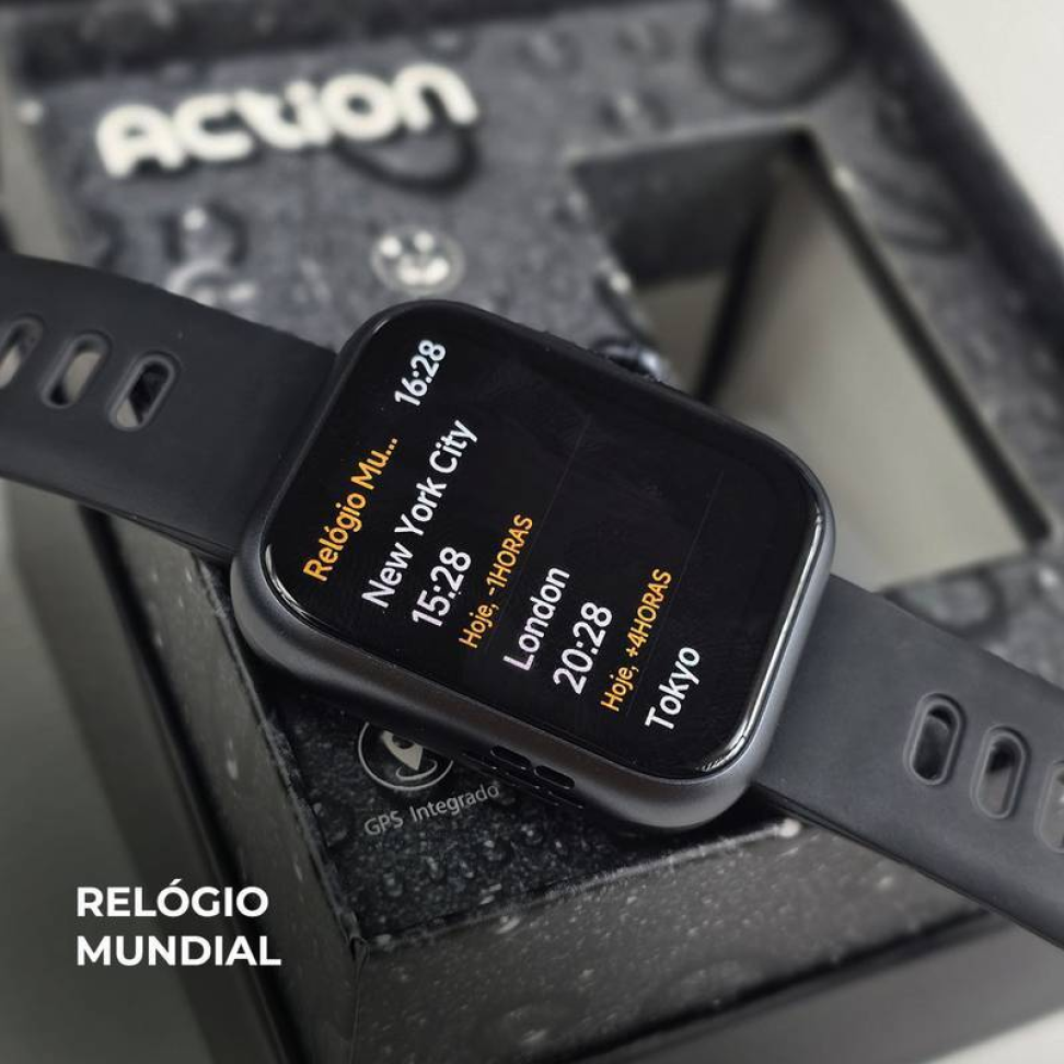 Smartwatch Wearzone Action | Esportivo | A prova D'Água, GPS integrado e 7 Dias de Bateria - #8