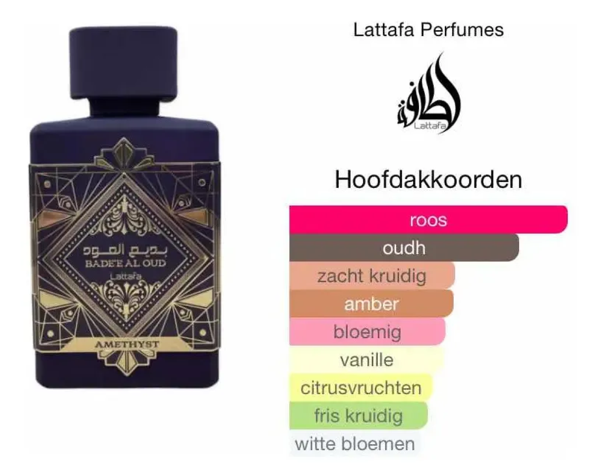 Perfume Lattafa Badee Al Oud Amethyst Edp Unissex 100ml