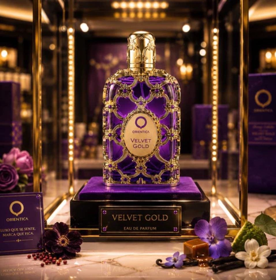Perfume Árabe  Luxury Collection Velvet Gold Orientica Unissex Edp ROXO 100Ml - #4