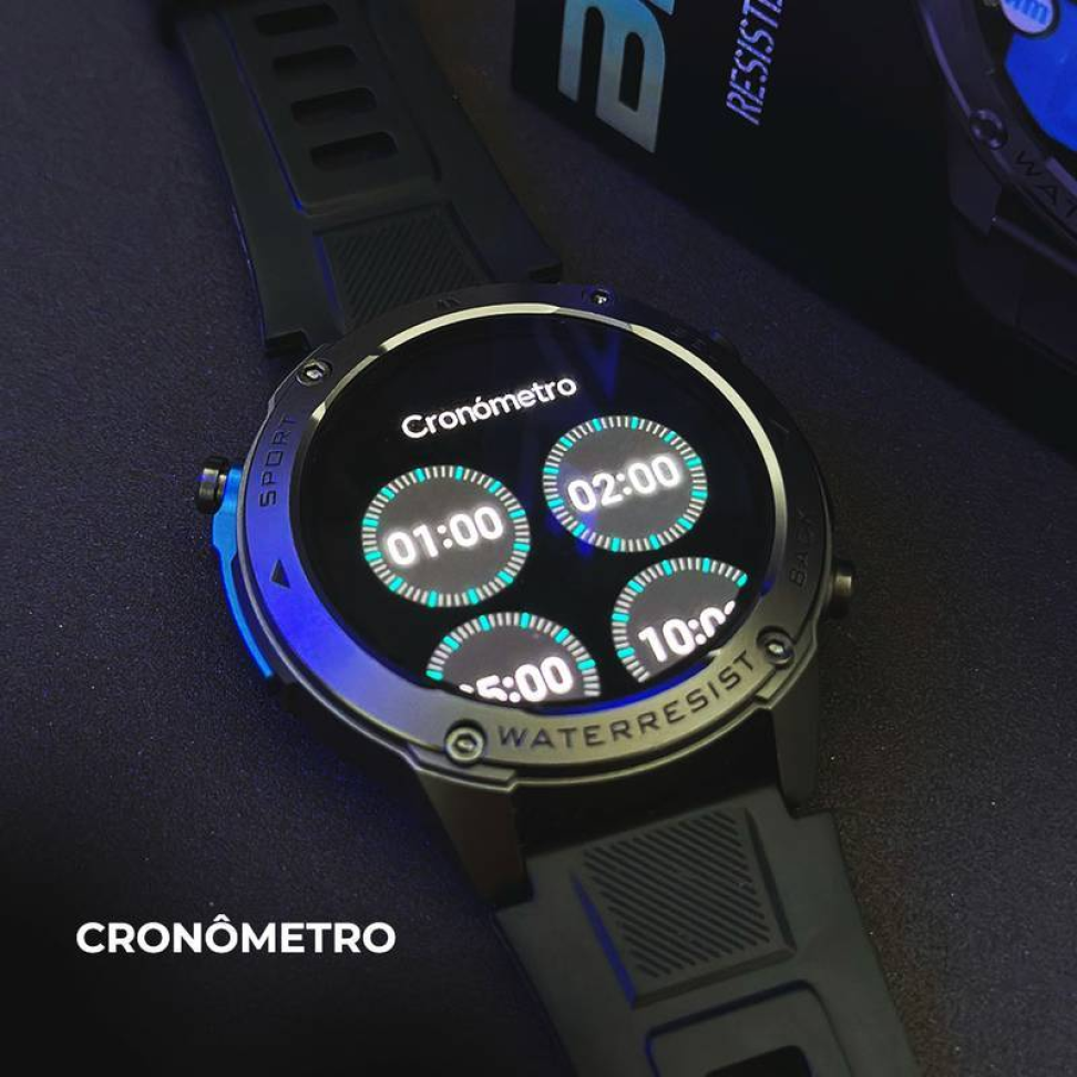 Smartwatch WearZone Brave Sport, com GPS e Resistência Militar IP69K - #10