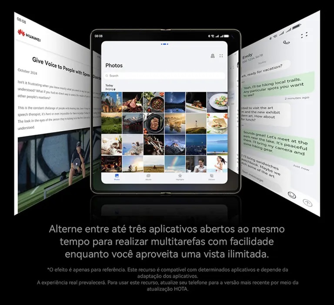 Celular Huawei Mate X6 Dobrável Com 512 GB e 12 GB RAM Preto - #4
