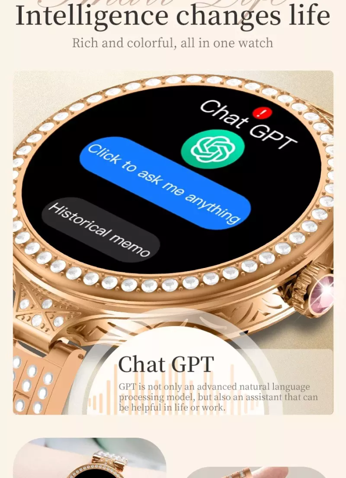 Smartwatch Hw16 Mini Fashion + Bracelete e Brincos Edição Limitada - #6