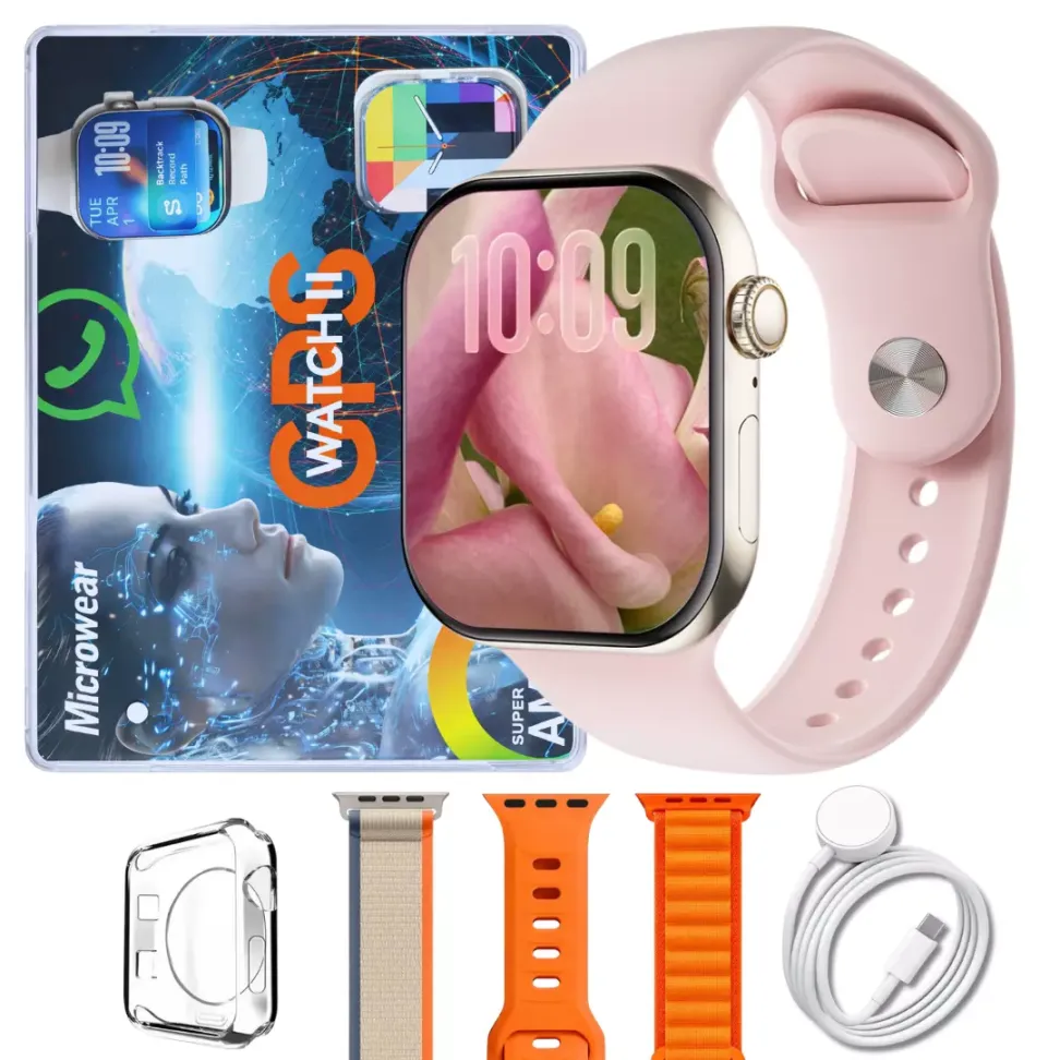 Smartwatch Microwear W11G 2GB Série 11 GPS Whatsapp A Prova D'água - Preto, Branco e Rose Gold - #4