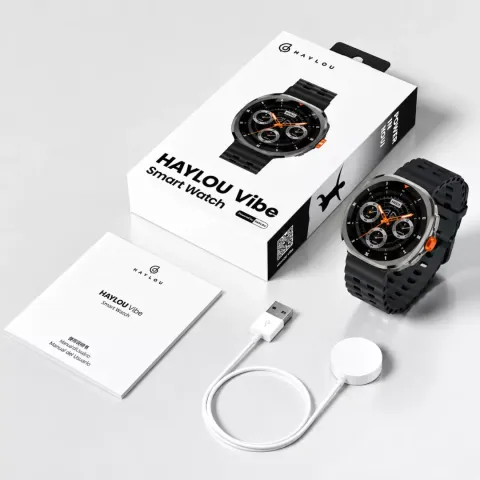 Smartwatch Haylou Vibe LS30 Amoled Chamadas - Preto