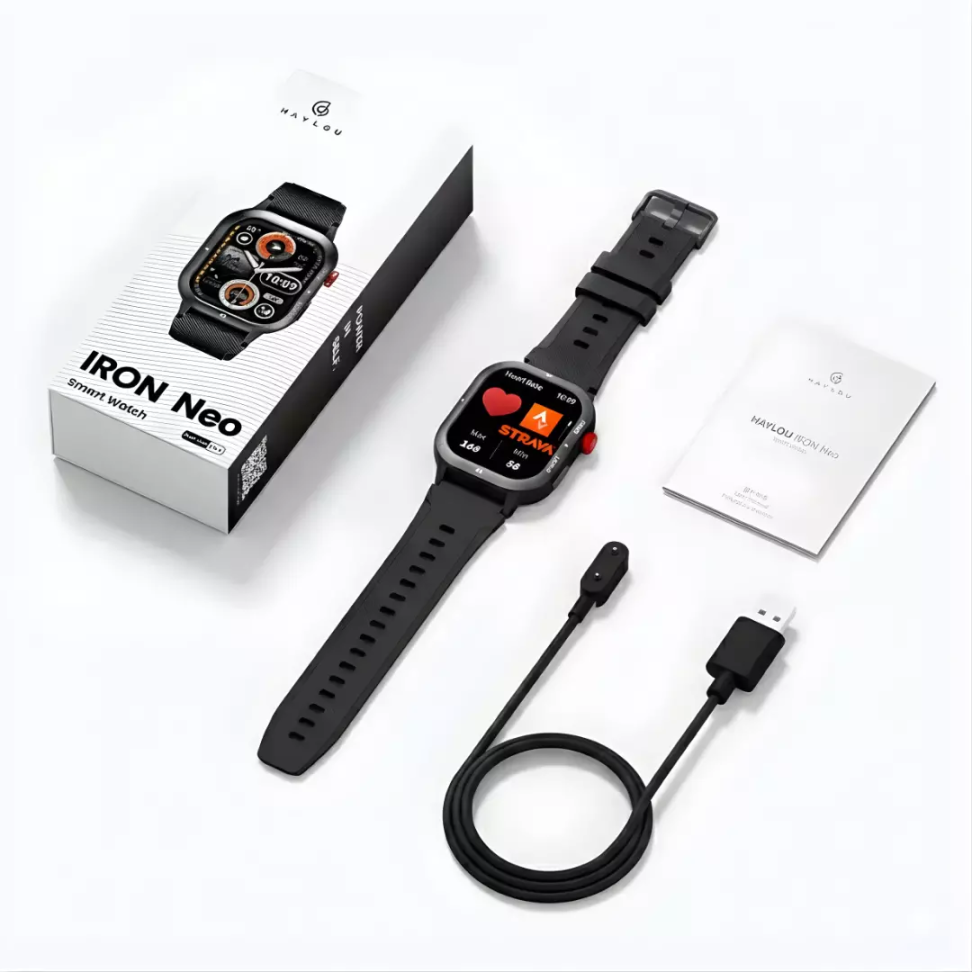 Smartwatch Haylou Iron Neo A Prova D'água - Preto