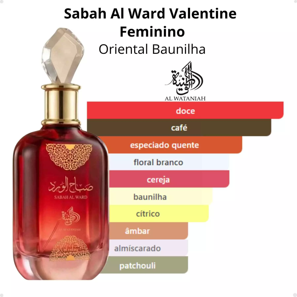 Al Wataniah Sabah Al Ward Valentine Eau de Parfum 100ML
