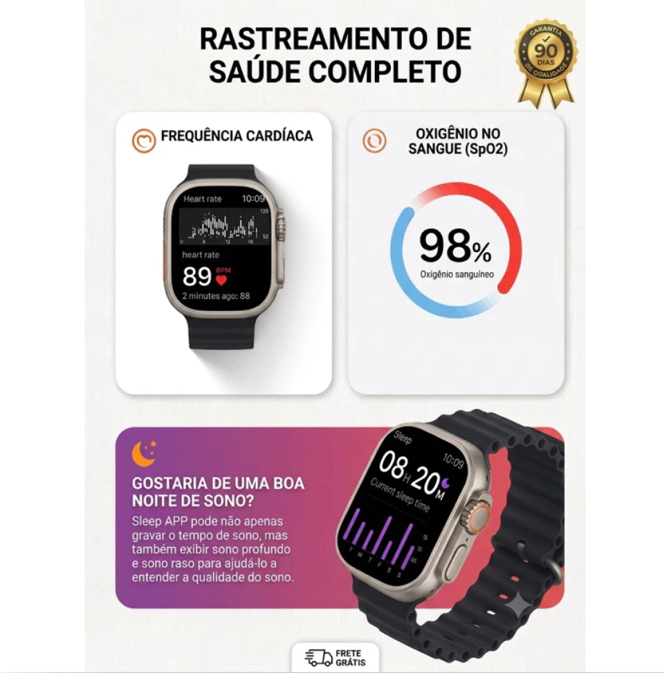 Smartwatch N11 Ultra Amoled 49mm Gps Whatsapp Nfc Esportivo - #7