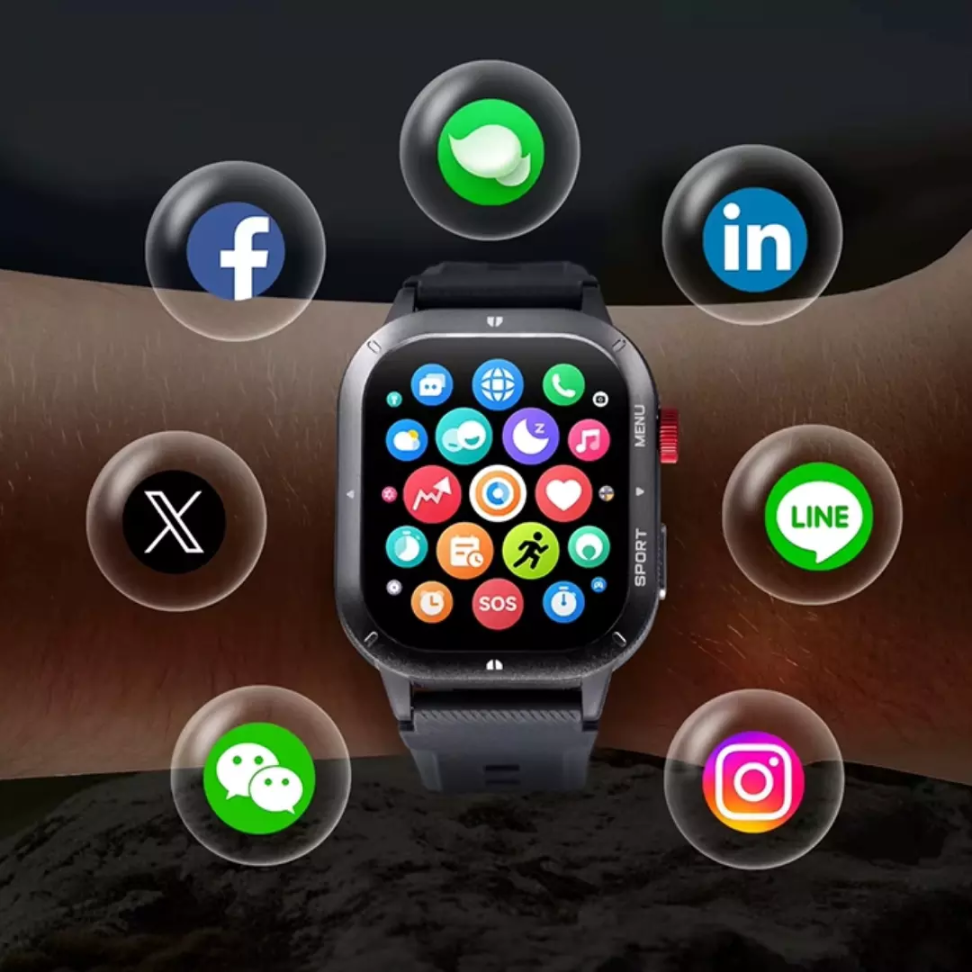 Smartwatch Haylou Iron Neo A Prova D'água - Preto - #8