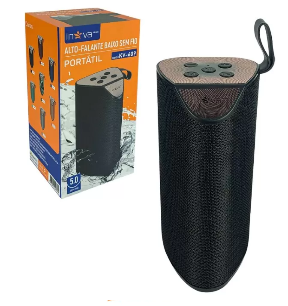 Caixa de som rádio bluetooth 3w KV609 Inova