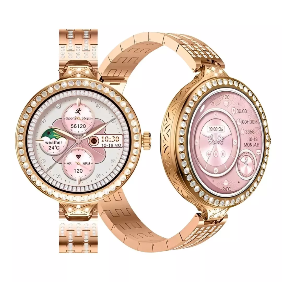 Smartwatch Hw16 Mini Fashion + Bracelete e Brincos Edição Limitada