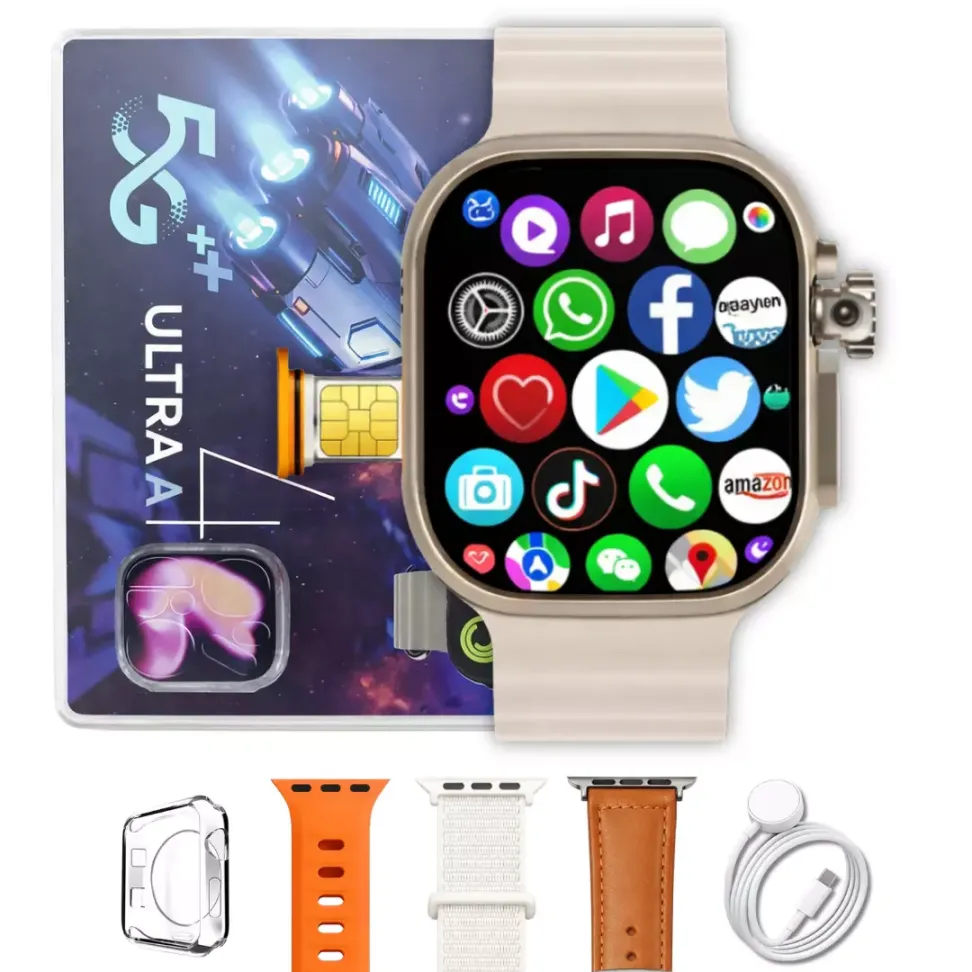 Smartwatch Microwear Ultra 4 Ai 5G 2/16GB Amoled Chip Android Camera Wifi - Preto e Titânio Gold - #4