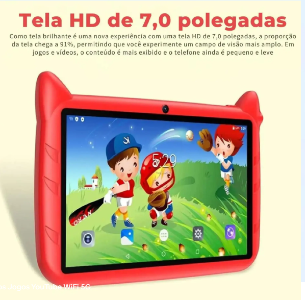 Tablet Infantil Sonic 64GB + 3GB ram Apps Educativos Jogos YouTube WiFi 5G - Disney - #7