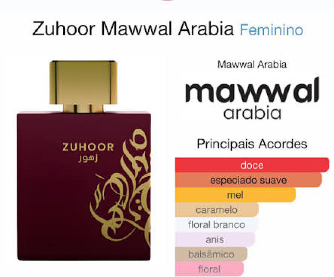 Perfume Mawwal Zuhoor Feminino 100ml Eau de Parfum