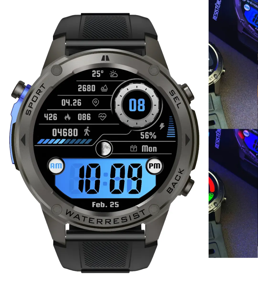 Smartwatch WearZone Brave Sport, com GPS e Resistência Militar IP69K - #6