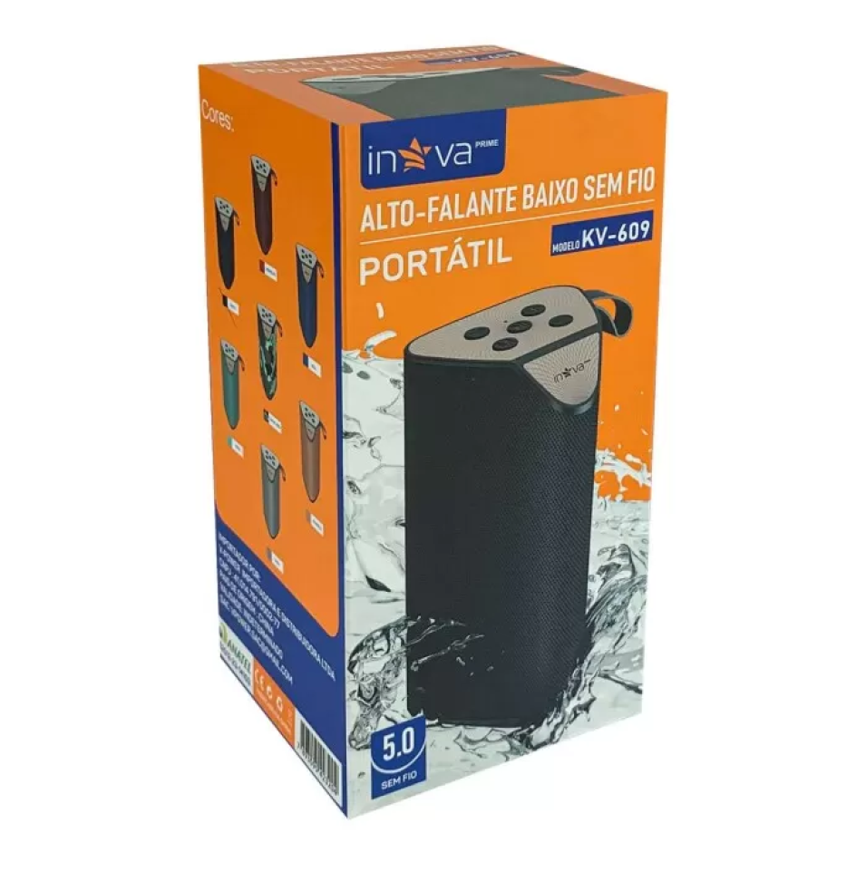 Caixa de som rádio bluetooth 3w KV609 Inova - #3