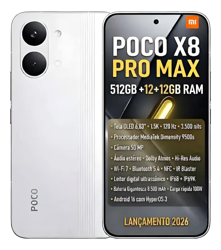 Celular Xiaomi Poco X8 Pro Max 512GB 12Gb Ram 5G - #8