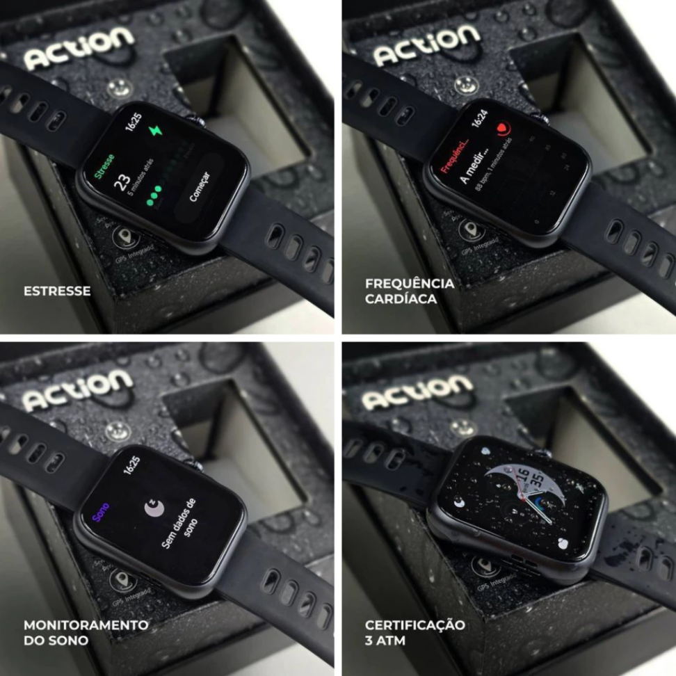Smartwatch Wearzone Action | Esportivo | A prova D'Água, GPS integrado e 7 Dias de Bateria - #4