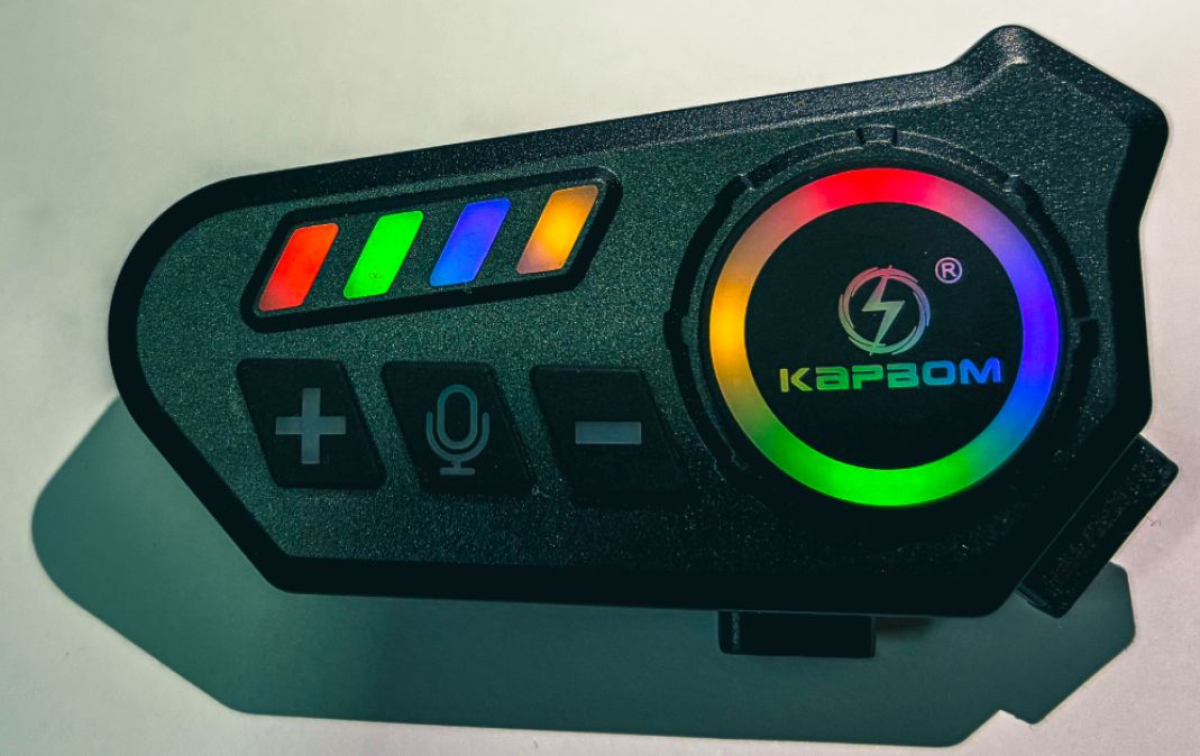 Fone De Ouvido Para Capacete Moto Bluetooth Rgb Sem Fio