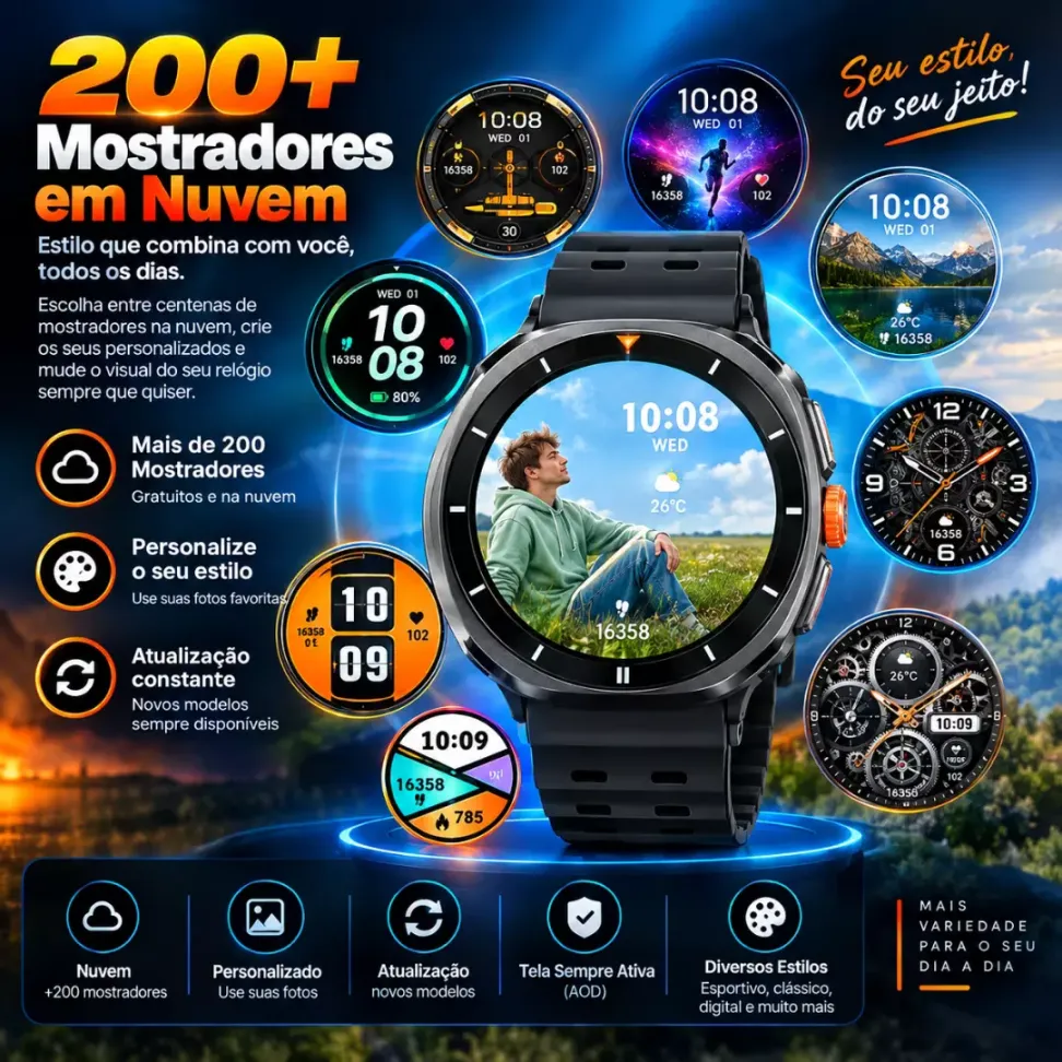 Smartwatch Haylou Vibe LS30 Amoled Chamadas - Preto - #10