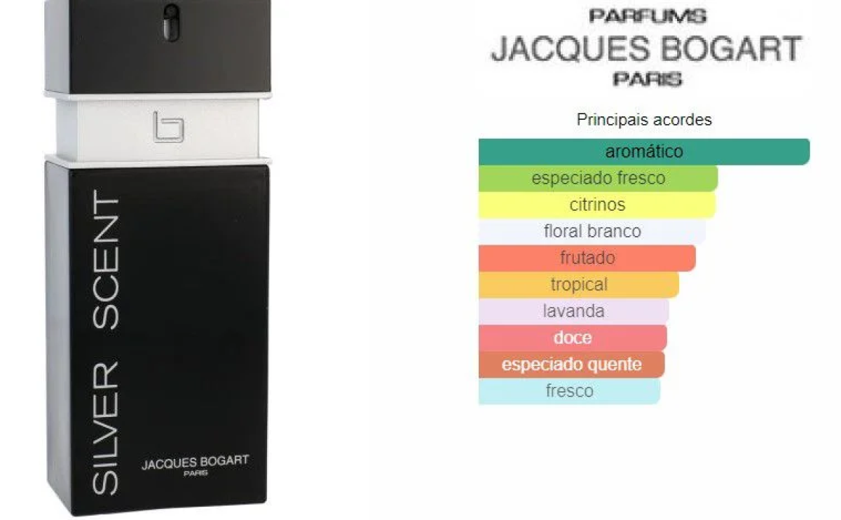 Perfume Jacques Bogart Silver Scent Edt Masculino 100Ml