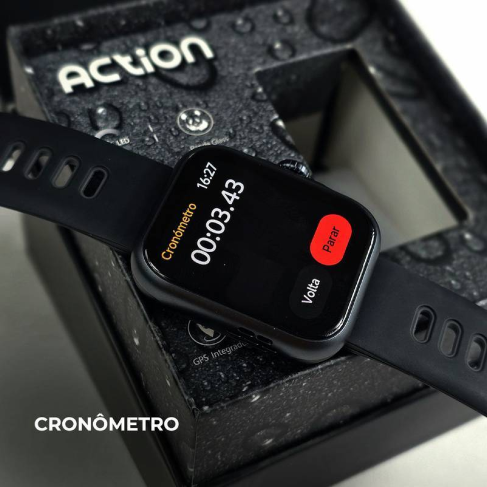 Smartwatch Wearzone Action | Esportivo | A prova D'Água, GPS integrado e 7 Dias de Bateria - #21