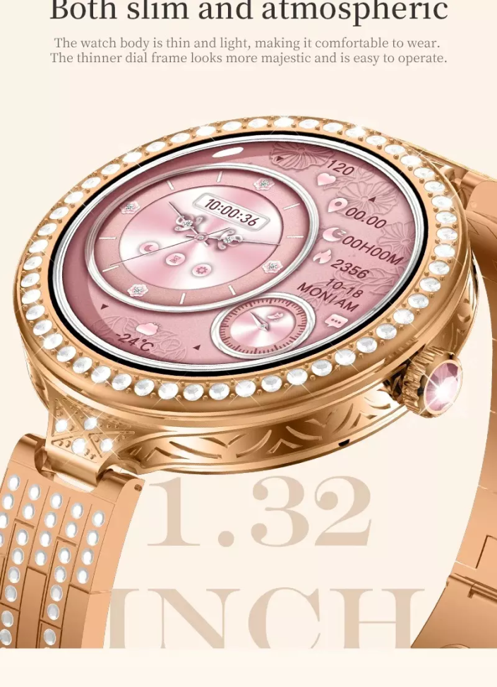 Smartwatch Hw16 Mini Fashion + Bracelete e Brincos Edição Limitada - #5