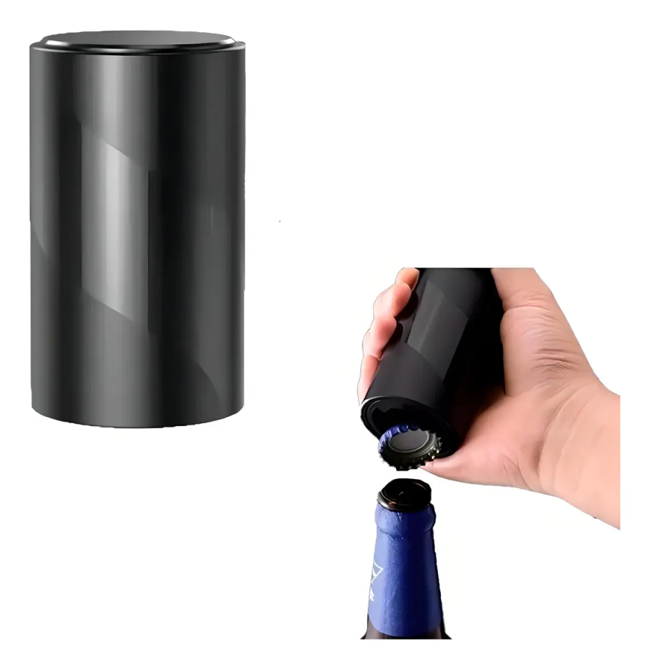 Abridor de Garrafas Magnético Automático Preto Para Cerveja - #5